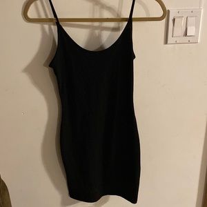 Forever 21 form fitting little black dress.